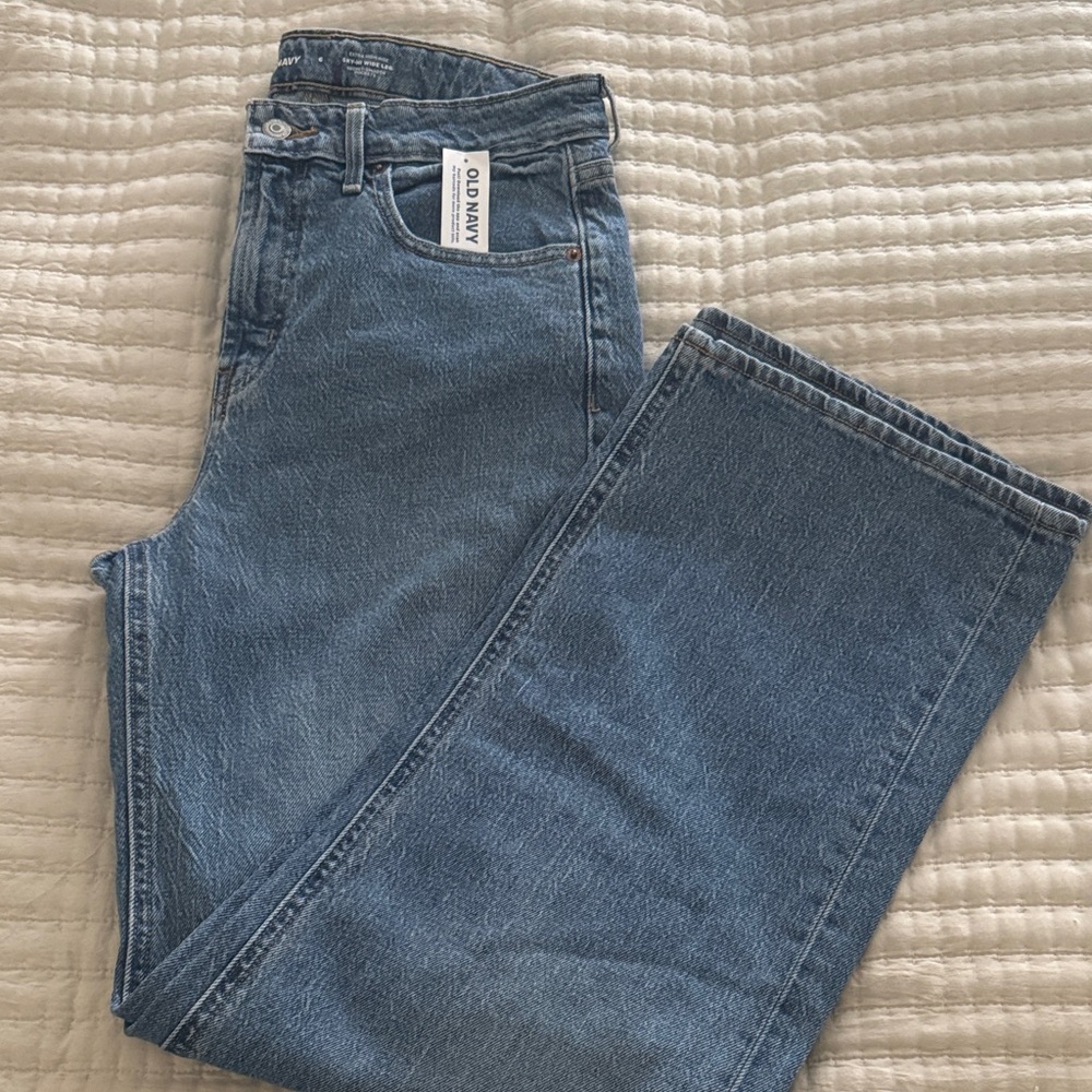 Old Navy Blue Wide Leg Jeans